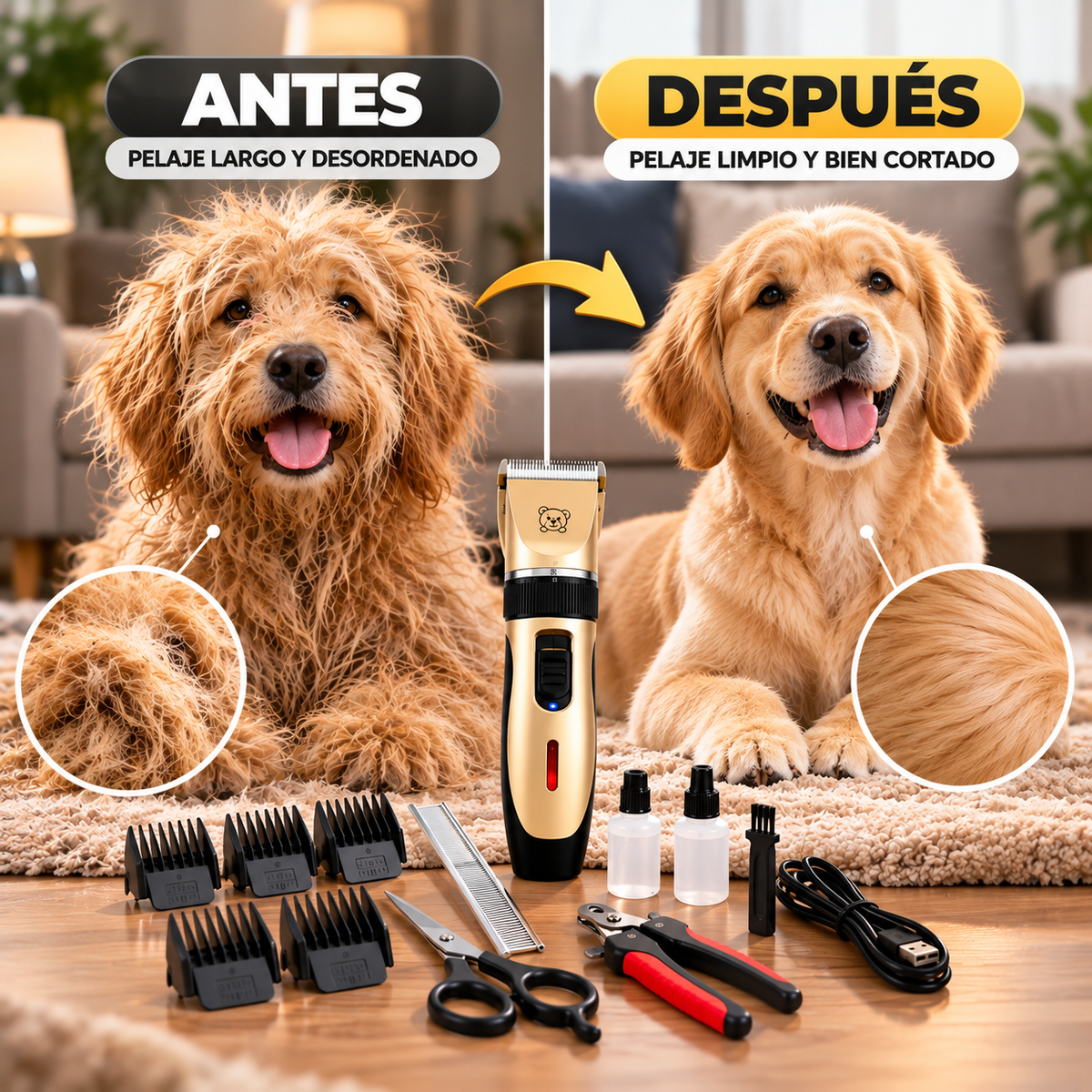 Cortador De Pelo Para Mascotas