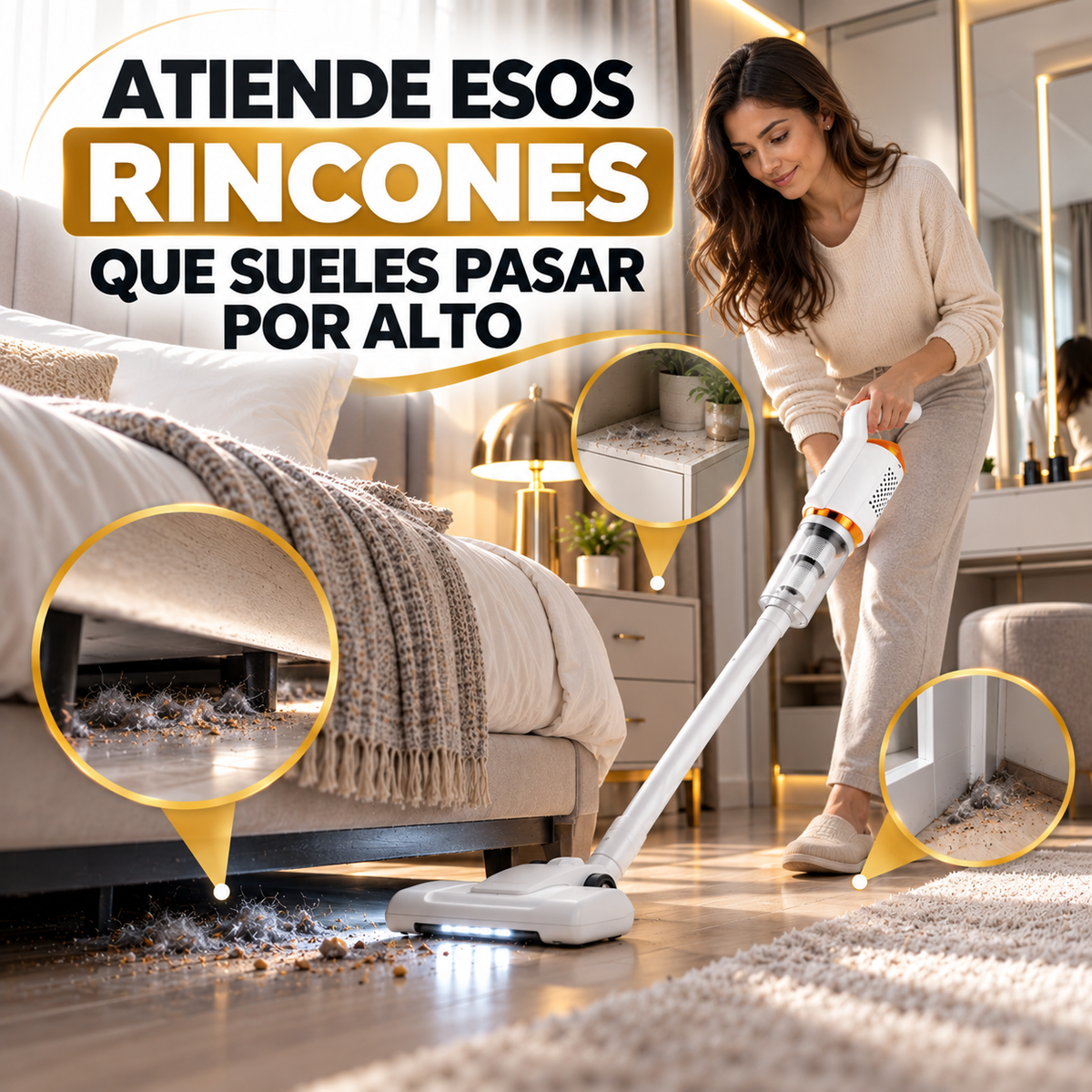 Aspiradora 3 en 1 Inalámbrica — Limpieza práctica para tu hogar