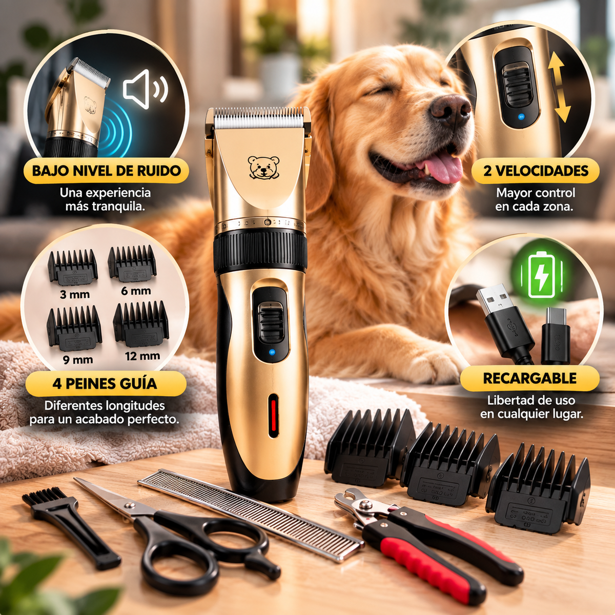 Cortador De Pelo Para Mascotas